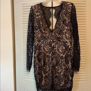 Dymoda Black Lace Dress Size XL New